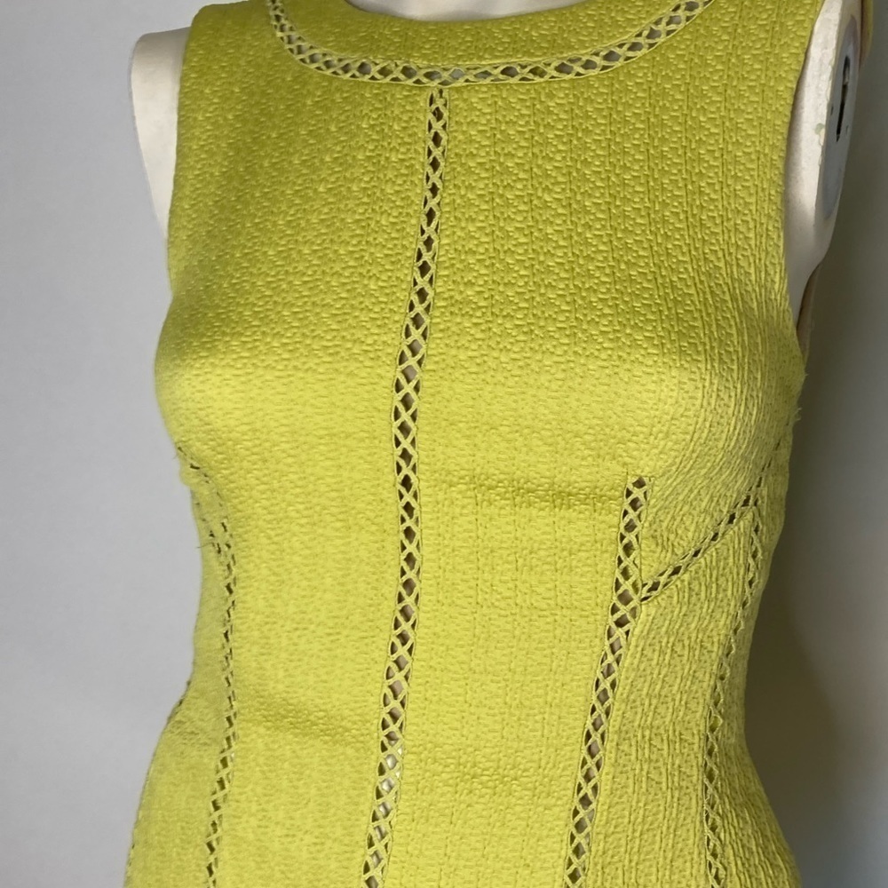 Rebecca Taylor Lined Stitching Detail Dress Sz 2 - Picture 3 of 8